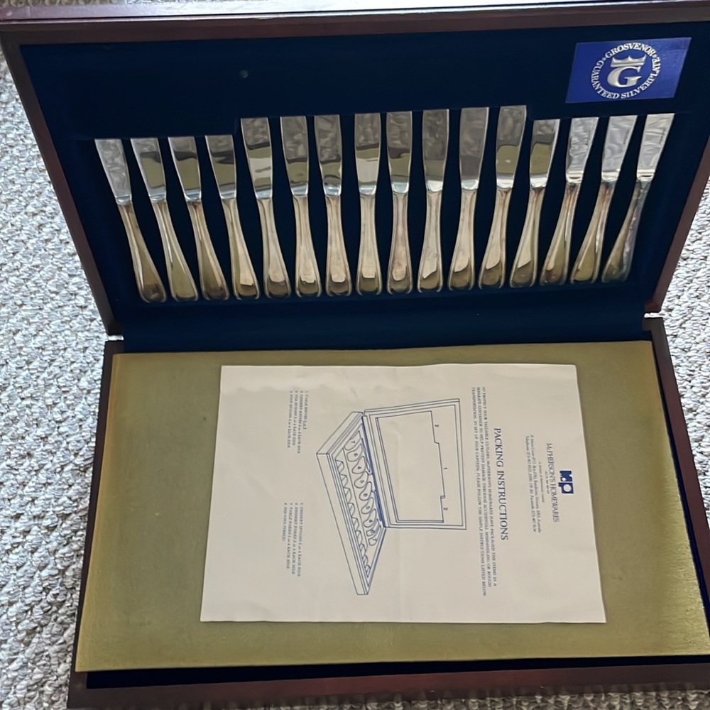 Silverware Grosvenor silver plated
